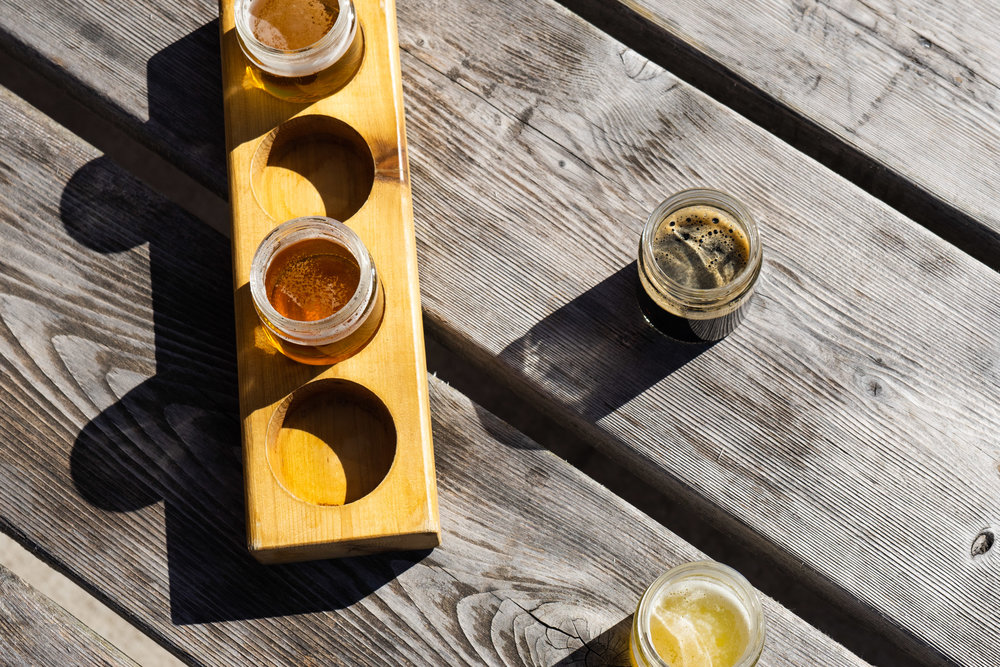 Able Brewery and Seedhouse flight.